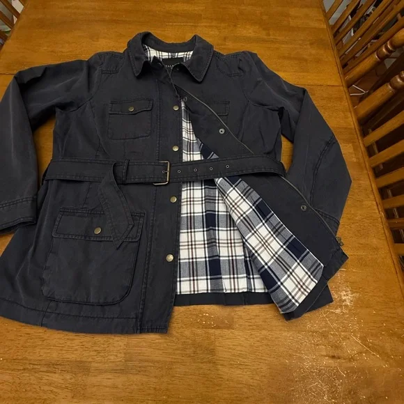 Talbots Navy Canvas Jacket 1X - Picture 5 of 7